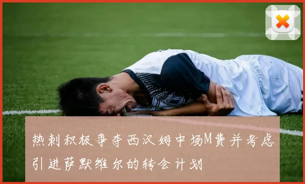 热刺积极争夺西汉姆中场M费并考虑引进萨默维尔的转会计划