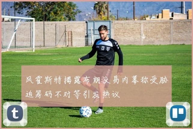 风霍斯特揭露布朗交易内幕称受胁迫筹码不对等引发热议